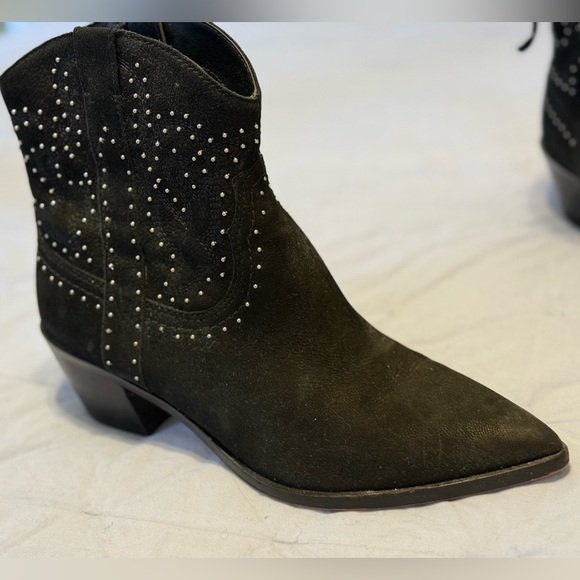 Dolce Vita Black Studded Ankle Booties - Picture 5 of 13